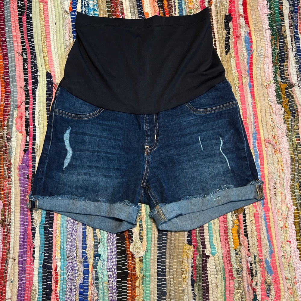 Just Black 🖤Women's Black and Blue Denim 🩳 shorts